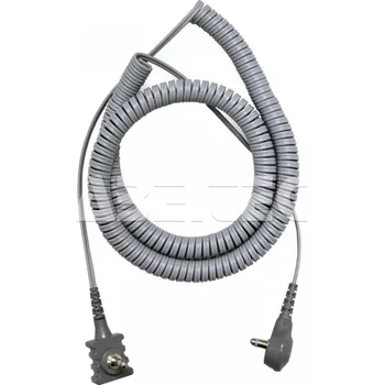 ESD Spirálový uzemňovací kabel SCS, dvouvodičový, 3,0m, šedý, 2370R - 101005832