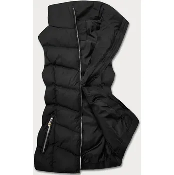 Dámská vesta Černá péřová dámská vesta (5M719-392) odstíny černé S (36)