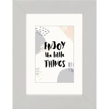 Rám na obraz Hama rámeček dřevěný SKARA, světle šedá, 15x20 cm