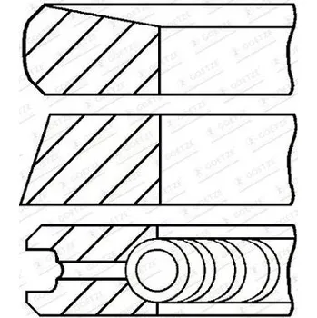 Píst motoru Sada pístních kroužků FEDERAL MOGUL 08-447400-00