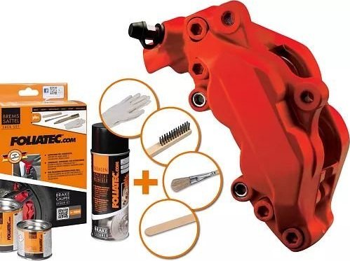 Foliatec - barva na brzdové třmeny a bubny - matná červená 2175