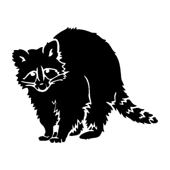 Samolepící dekorace SAMOLEPKA Mýval 002 levá (01 - černá) NA AUTO, NÁLEPKA, FÓLIE, POLEP, TUNING, VLASTNÍ TEXT, TISK, AUTOSAMOLEPKY.cz, POLEPY, OBRÁZEK, LOGO, SAMOLEPKY