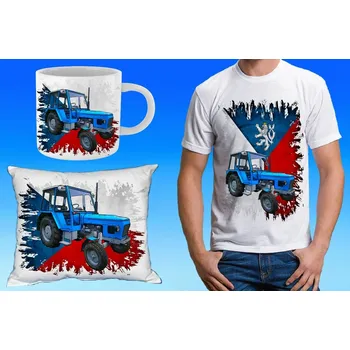 Pánské tričko dárkový set s traktorem ZETOR 6911 134 (při koupi setu ušetříte)