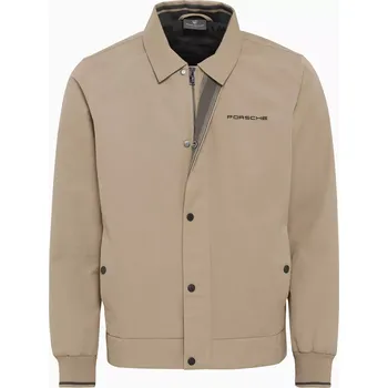 PORSCHE DESIGN Jacket 60Y Porsche 911 Bunda pro přechodové období světle béžová (Bunda Porsche rovného střihu s pleteným stojáčkem.)