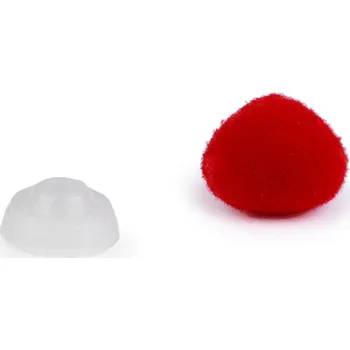 Hračka pro nejmenší Čumáček - sametový červený 1,0 x 1,2 cm