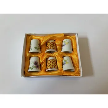 PORCELÁNOVÝ NÁPRSTEK - SADA 6 KUSŮ