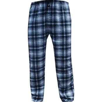 Pánské termo spodky xcena Kalhoty domácí flanelové černá XXL