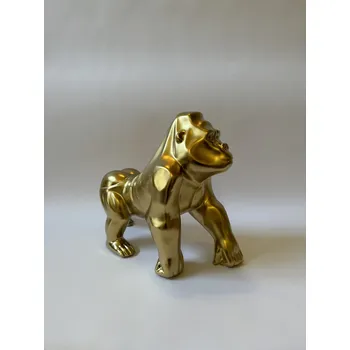 GORILA - SOCHA VE ZLATÉM PROVEDENÍ 30 cm