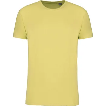 KARIBAN Pánské organické tričko s krátkým rukávem 190IC Barva: Žlutá citrónová, Velikost: M