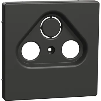 vypínač a zásuvka SCHN MTN4123-6034 Merten - Centrální deska pro anténní zásuvku 2/3 otvory, D-Life, Antracit