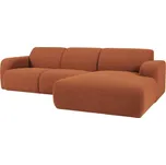 Windsor & Co Bouclé rohová pohovka Lola 250 cm, pravá