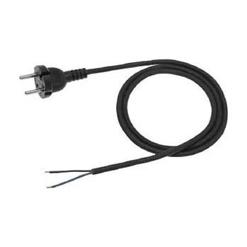 elektrický kabel Flexo šňůra AK 86 2071-1-1/3 H05VV-F 2x0,75 3m černá