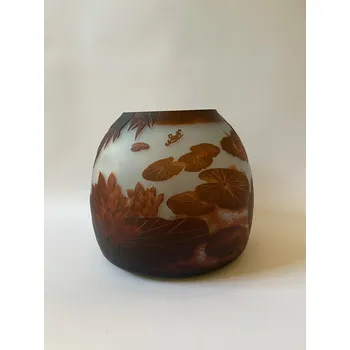 Váza VÁZA VE STYLU ÉMILE GALLÉ - SKLO 25,5 cm