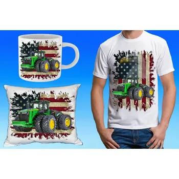 Pánské tričko John Deere 9620R dárkový set 134 (dárkový set s traktorem )