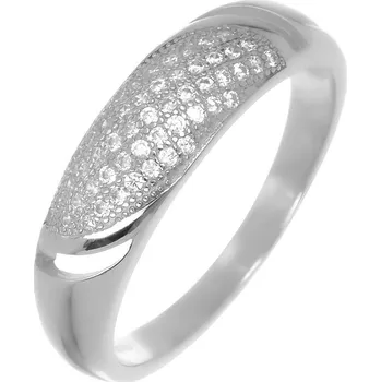 Prsten Argento 73017 Stříbrný prsten - čiré kulaté zirkony | Velikost prstenu: 54mm