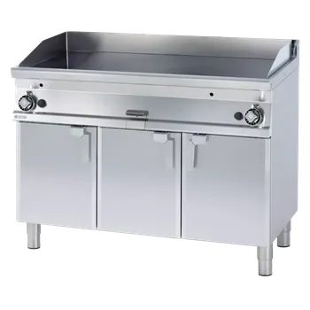 Grilovací deska 116x51 plynová chromovaná hladká s podestavbou | RM - FTL-712GS