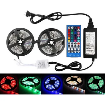 LED páska Lighting Led pásek 10metrů, 5050, 60ks/m, 12W/m, IP20, RGBWW teplá bílá (LED pásek 10metrů multicolor + teplá bílá)