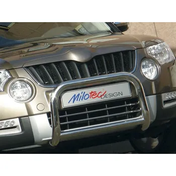 Tuning Horní lišta přední masky, ABS černá metalíza - Škoda Yeti (Horní lišta přední masky)