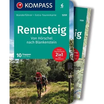 Cestování KOMPASS Wanderführer 5259 Rennsteig, 10 Etappen - Wille, Franz