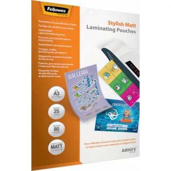 Fellowes Admire Stylish Matt A3 80 mic - 25 pcs.