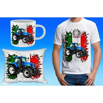 Pánské tričko New Holland T7070 dárkový set 116 (dárkový set s traktorem )