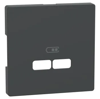 vypínač a zásuvka SCHN MTN4367-6034 Merten - Centrální deska pro 2xUSB, D-Life, Antracit