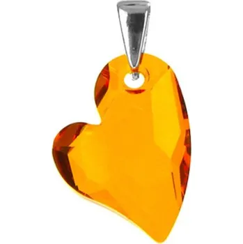 Přívěsek Argento 83166 Stříbrný přívěsek - srdíčko, křišťál Swarovski ve tvaru srdíčka