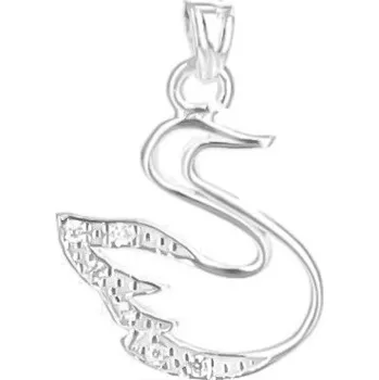 Přívěsek Argento 83266 Stříbrný přívěsek - labuť, čiré kulaté zirkony