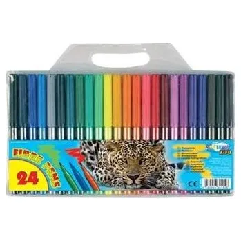 Set školních potřeb Flamastry Zoo 24 kolory
