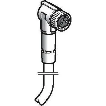 elektrický kabel XZCP0766L5 Kabel s konektorem XZ, samice zahnutá, M8, 3 pin, kabel PUR 5m, Schneider Electric