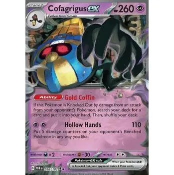 Karetní hra Pokémon PAR 076/182 Cofagrigus ex - Paradox Rift