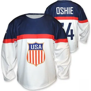 Hokejový dres USA bílý s vlastním jménem Velikost: XL