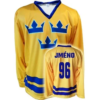 Hokejový dres Švédsko s vlastním jménem Velikost: L