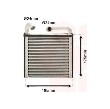 Výměník tepla Výměník tepla, vnitřní vytápění VAN WEZEL 03016385