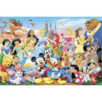 Diamantové malování Disney Diamantové malování - motivy z Disneyho pohádek - kulaté diamanty I Barva: E, Rozměry (cm): 20x25 cm