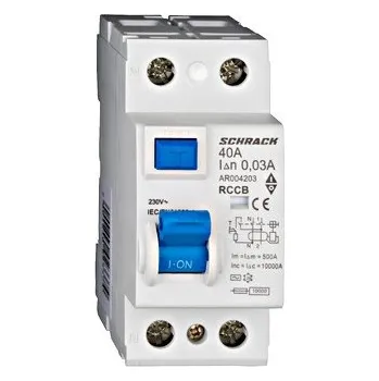 Proudový chránič Proud.chr.40/2/30mA AC 10kA AR004203 Schrack
