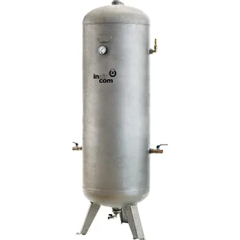 Kompresor INAIRCOM Vzdušník stojatý pozinkovaný 100/11 vč. Armatury - Pozinkovaný stojatý vzdušník včetně armatur 11 bar Ilustrativní foto