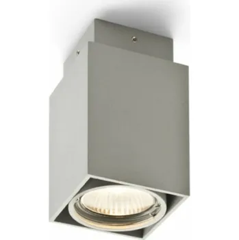 VÝPRODEJ VZORKU RENDL EX GU10 hranatá stropní stříbrnošedá 230V GU10 50W R10164