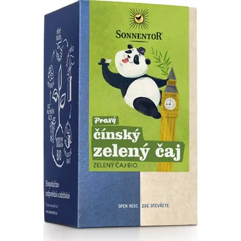 Čaj Sonnentor Pravý čínský zelený čaj bio 27 g porc. dvoukomorový