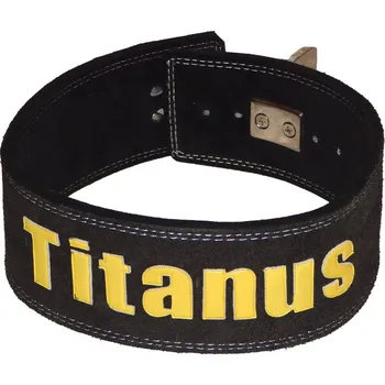 Opasek na cvičení TITANUS fitness Opasek s pákovou přezkou (černá) Černá M