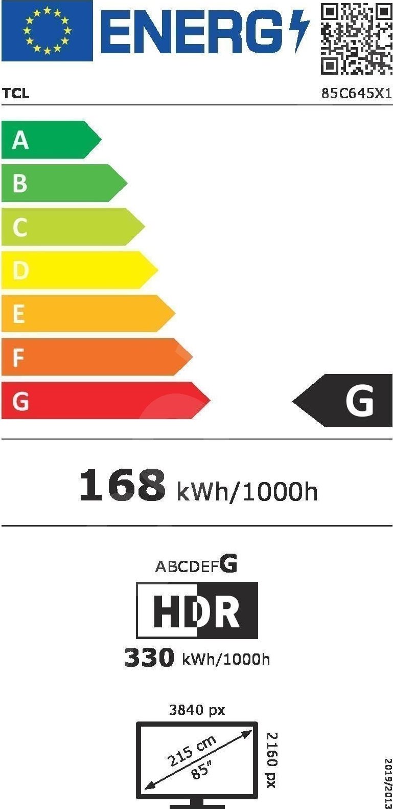 foto Televizor TCL 85" QLED (85C645)