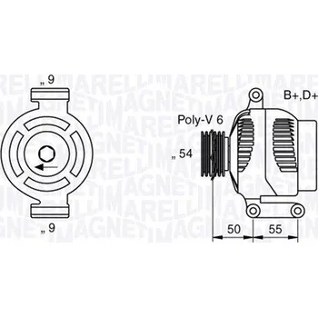 Alternátor generátor MAGNETI MARELLI 063358061010