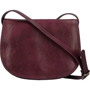 Kabelka Kožená crossbody dámská kabelka Enila I Fratelli bordová