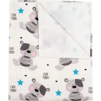 Dětské zboží Nepromokavá flanelová podložka New Baby Cute Teddy Bílá