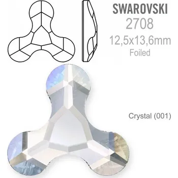 Korálek Swarovski 2708 Molecule FB Foiled velikost 12,5x13,6mm. Barva Crystal
