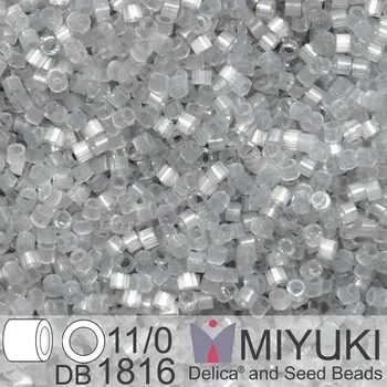 Korálek Korálky Miyuki Delica 11/0. Barva Dyed Shadow Gray Silk Satin DB1816. Balení 5g.