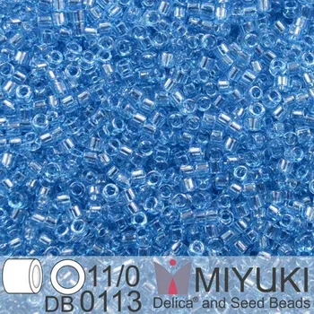 Korálek Korálky Miyuki Delica 11/0. Barva Tr Blue Luster DB0113. Balení 5g