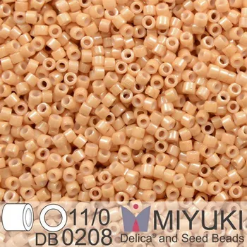 Korálek Korálky Miyuki Delica 11/0. Barva Op Tan Luster DB0208. Balení 5g