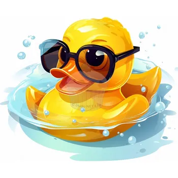 Jedlá dekorace na dort Caketools Jedlý papír "Koupací kačenka" - A4