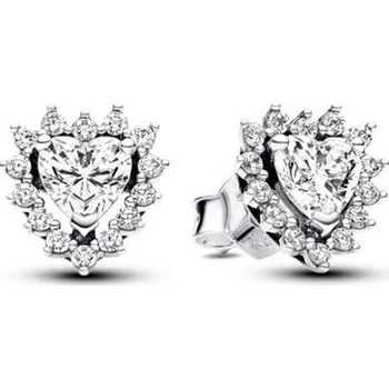 Náušnice Náušnice PANDORA Třpytivá aureola srdce 293097C01